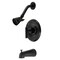 Kingston Brass KB6630CML Tub and Shower Faucet, Matte Black KB6630CML - alternate 1
